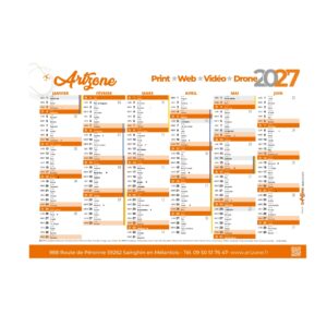Calendriers personnalisés 2027