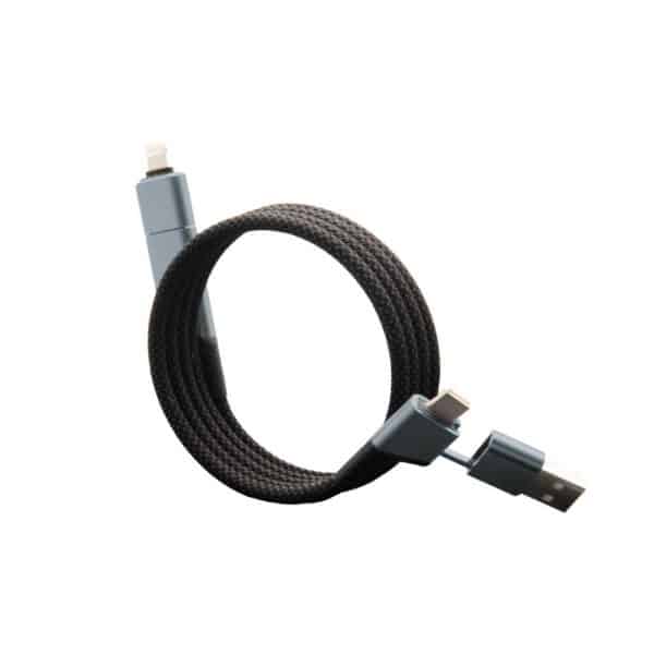 Câble magnétique ultra fast charge 100W 4-en-1