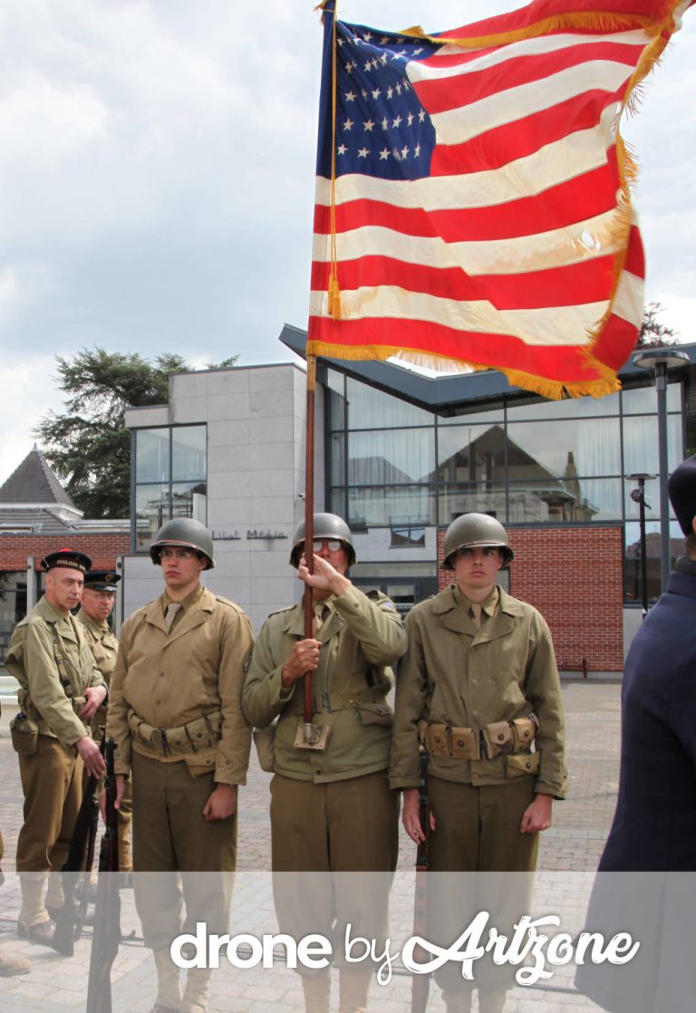 Reportage drone cérémonie du 8 Mai Avelin 2025 Photos ©Art Zone