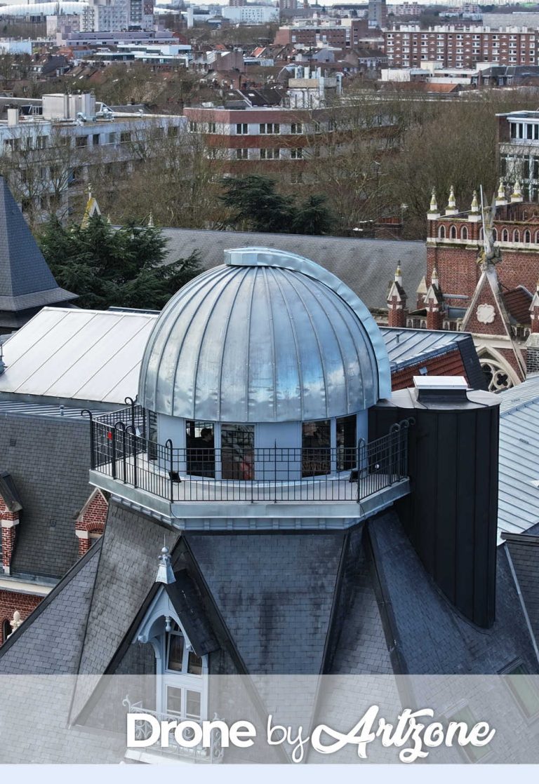 Prise de vue drone à l’Université Catholique de Lille – Art Zone