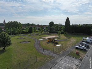 Reportage aménagement parc public collectivités Nouveau parc à Avelin – Rue d’Antroeuilles
