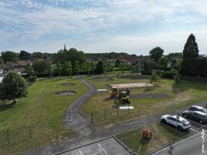 Reportage aménagement parc public collectivités Nouveau parc à Avelin – Rue d’Antroeuilles
