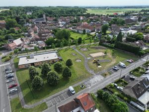 Reportage aménagement parc public collectivités Nouveau parc à Avelin – Rue d’Antroeuilles