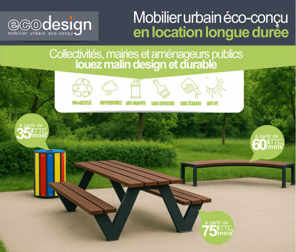 Marketing digital - Ecodesign - mobilier urbain