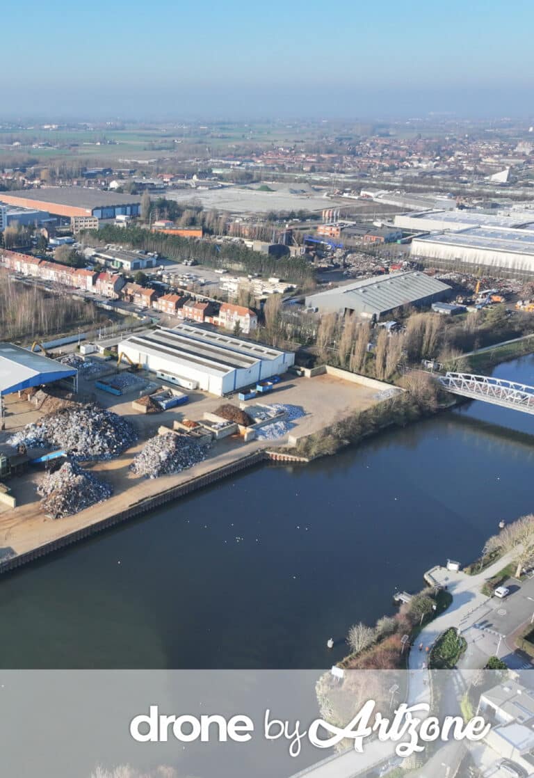 Prise de vue drone d’une friche industrielle à Marquette-lez-Lille.