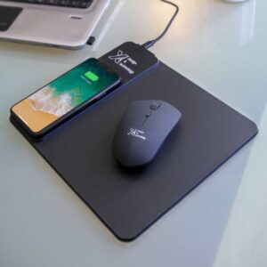 tapis de souris chargeur sans fil personnalisé